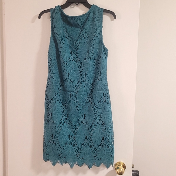 Apricot Turquois lace dress - Picture 2 of 4